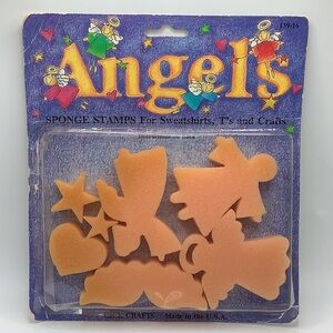 Vintage angels sponge stamps new in package